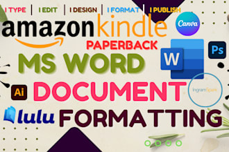 book typesetting formatting book layout design for amazon kindle ebook paperback