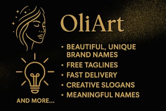 create uniqe brand names and slogans with free taglines