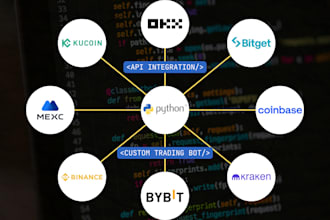 create custom trading bots for binance, kucoin and kraken