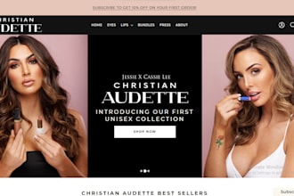 design shopify lip gloss store for lipstick, lip balm and lip care brand