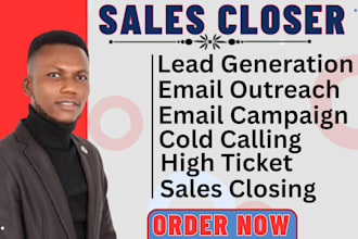 b2b high ticket sales closer, cold calling linkedin lead generation expert