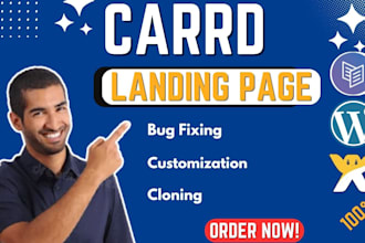 design carrd website redesign carrd landing page design, set zoho crm, fix carrd