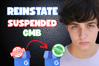 reinstate suspended gmb, fix gbp issues, and recover google listing