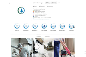setup, design professional social media accounts