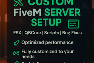 be your fivem dev and setup a professional fivem discord server