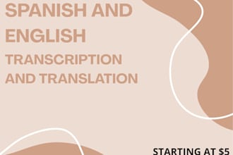 translate or transcribe any text from spanish to english and viceversa