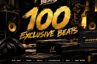 provide 100 original exclusive beats in multiple genres