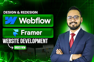 design and develop webflow website, figma to webflow website development