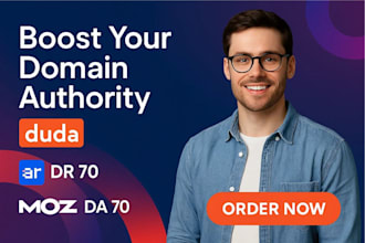 increase ahrefs domain rating dr moz authority da up to 70