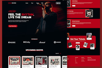 do music website, podcast website, or any wordpress website design