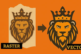 do vector tracing, vectorize image, recreate and design vector logo
