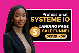 build your systeme io funnel, course setup, landing page and automation