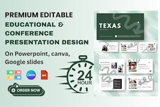 design and redesign urgent educational powerpoint presentation conference ppt