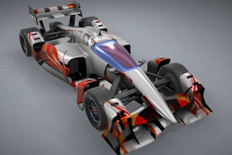bolid f1 racing car,car wheel,3d body kit,hard surface render,chase animate,rig