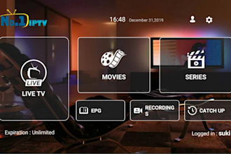 build iptv,  tivimate, vod, ott app, roku TV, sparkle, live TV app, smarter pro