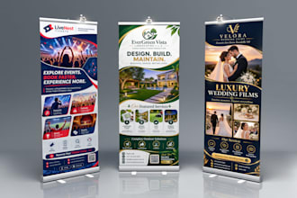 design roll up, pull up, retractable banner roller and event banner