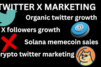 twitter x marketing target real crypto x user growth 100x engage solana memecoin
