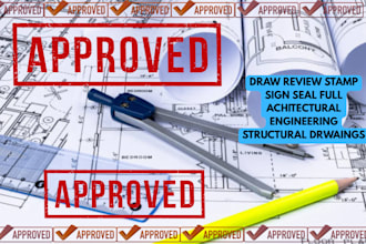review and stamp texas stamp, california stamp, florida stamp for city permits