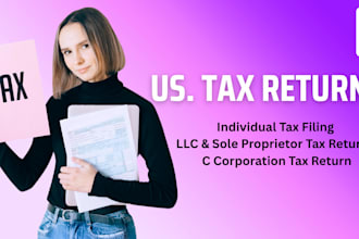 prepare and file USA tax returns for personal, business llc ein registration