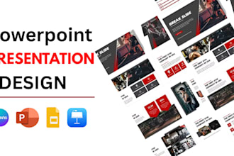 design stunning powerpoint or canva presentations for business or pitch deck