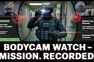edit  real life bodycam videos for your  crime channel