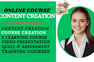 create online course content, course creation, course curriculum, course website