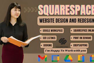 squarespace solutions, design, SEO and redesign google workspace setup