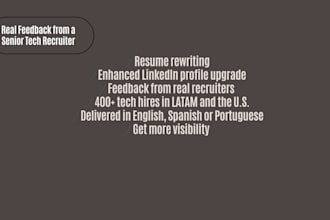 improve your CV and linkedin to help you get more visibility