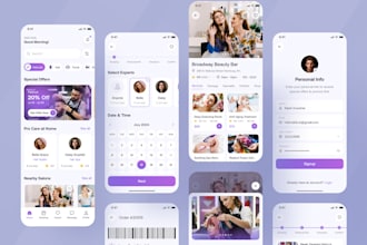 develop appointments app, fitness app, saloon app, schedv