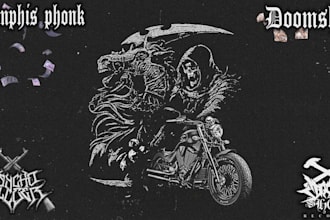 produce a dark memphis phonk or doomshop track