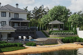 turn old property to guest solar panel house, outdoor pools, 360 VR, permit city