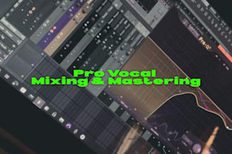 mix and master your vocals or music professionally