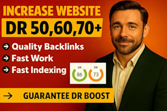 increase ahrefs domain rating DR, ahrefs dr upto 70 with authority seo backlinks