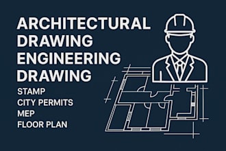 architectural drawing engineering drawing stamp city permits mep floor plan