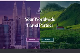 design tour website travel agency website tourism website on wix or squarespace