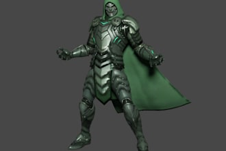 craft 3d fantasy character,superhero,sculpt3d warhammer figurine, rpg minis, stl
