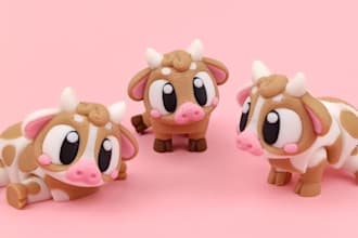 sculpt 3d bjd, 3d flexi animal 3d toy model, 3d articulated flexi model