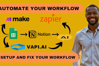 do make automation workflow make automation zapier google sheet notion vapi ai