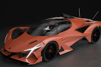 custom 3d automotive vehicle,apollo evo super car 3d model,dnd car,gta,exterior