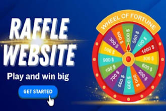 design raffle website competition website giveaway website for raffle business