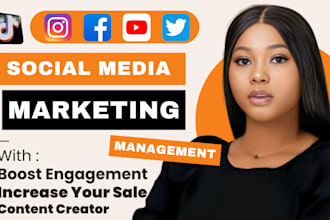manage social media content creator for instagram facebook ads linkedin growth