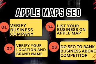 do seo and verify apple maps location company and brand, apple bing map listing