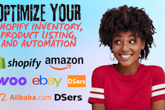 shopify expert product listing inventory sync order fulfillment dropshipping seo