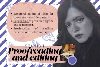 structural editing, copy editing and proofreading your book