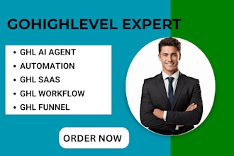setup gohighlevel CRM automation, expert, ai agent ghl, gohighlevel sales funnel