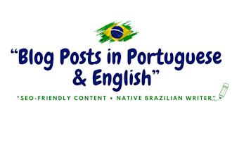 write engaging blog posts in portuguese or english