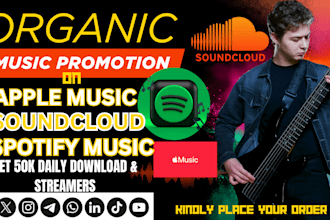 viral spotify music promotion apple music to grow real active monthly followers