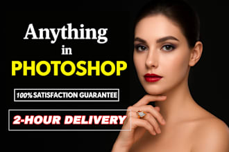 do photoshop editing, retouching, remove object or background and image resize