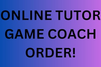 online tutor game coach