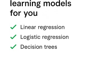 build simple ai models using linear or logistic regression and decision trees